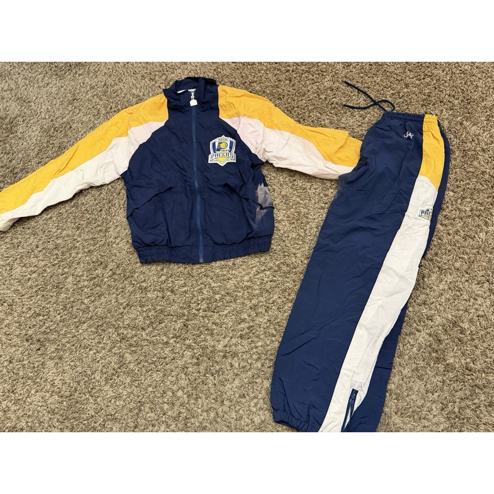 Vintage 90's Indiana Pacers NBA Logo Athletics Jacket & Pants Suit Size XL
